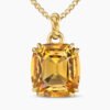 Marbella Pendant 18K Yellow Gold with Citrine, 22mm