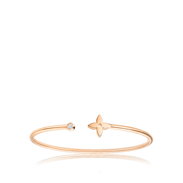 030114E2-8968-445C-C322-3401DADFDBD0.png Idylle Blossom Twist Bracelet, Pink Gold