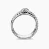 03C0CC75-25F5-B4AA-5D34-2871F364FCC2.jpg X Crossover Band Ring Sterling Silver with Diamonds - 6
