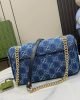 Gucci marmont 26 cm blue denim