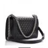 Caviar Quilted New Medium Boy Flap Black-gold buckle