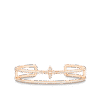 Idylle Blossom Two-Row Bracelet, Pink Gold And Diamonds