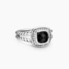 0574E545-59C2-CA04-D4C3-DD4FFF3C1B6D.jpg Petite Albion® Ring Sterling Silver with Black Onyx and Diamonds - 6