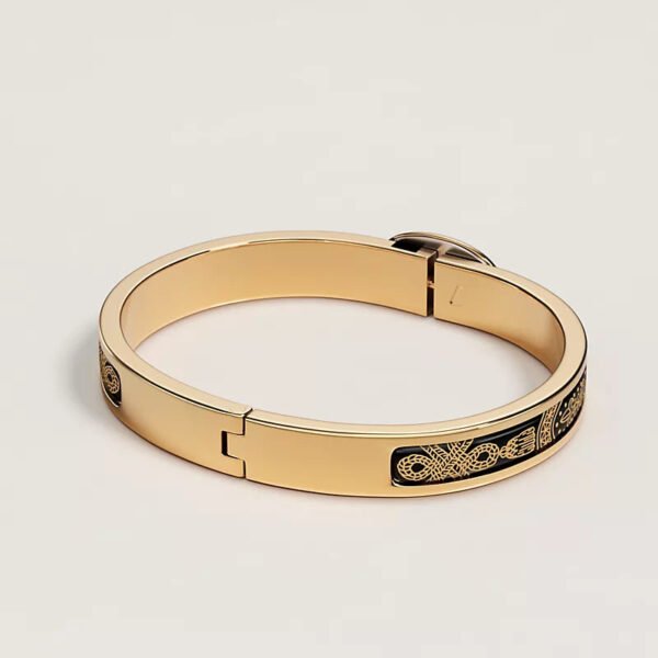 07500A05-EB83-8018-E543-FEDF36EC9FB0.jpg Hermes Mini Clic Chaine d'Ancre Hermès Sellier bracelet