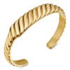09246CD1-E945-8858-CD14-B7A60FE927CE.jpg Sculpted Cable Contour Bracelet Sterling Gold, 12.9mm