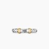 09CA05C4-FBB0-0D63-683A-017212D6CFB5.jpg Petite Cable Ring Sterling Silver with 14K Yellow Gold - 6