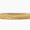 0A544D53-B6C3-B81F-86DE-AC701756F350.jpg Sculpted Cable Bangle Bracelet 18K Yellow Gold, 6.2mm