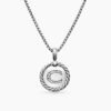 0A6B65F9-95B6-7F47-1EE0-805CB2902316.jpg Initial Charm Necklace Sterling Silver with Diamond C