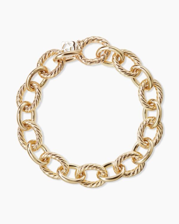 0C1E8CFB-9197-C137-E545-5F7DA240D5E1.jpg Oval Link Chain Bracelet 18K Yellow Gold