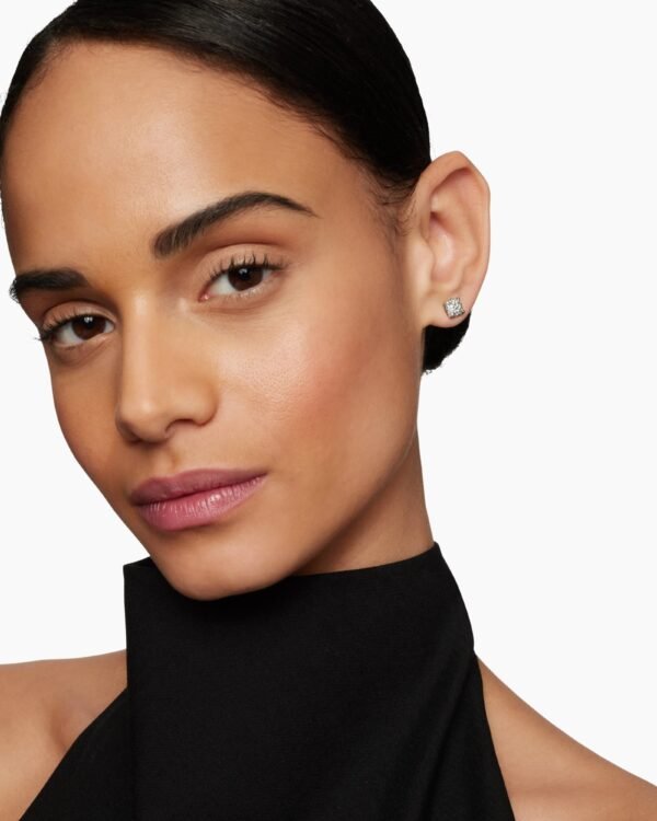 0FDCA7F6-545A-793D-7B75-2977845532BD.jpg Petite Chatelaine® Stud Earrings Sterling Silver with Pavé Diamonds, 9mm