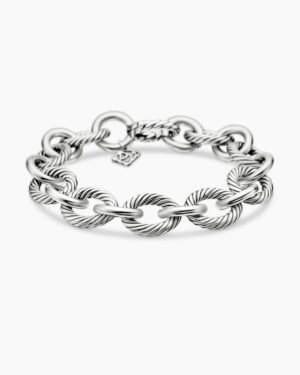113C085E-AC4A-9C42-8668-8B751709B3D2.jpg Oval Link Chain Bracelet Sterling Silver - 19CM