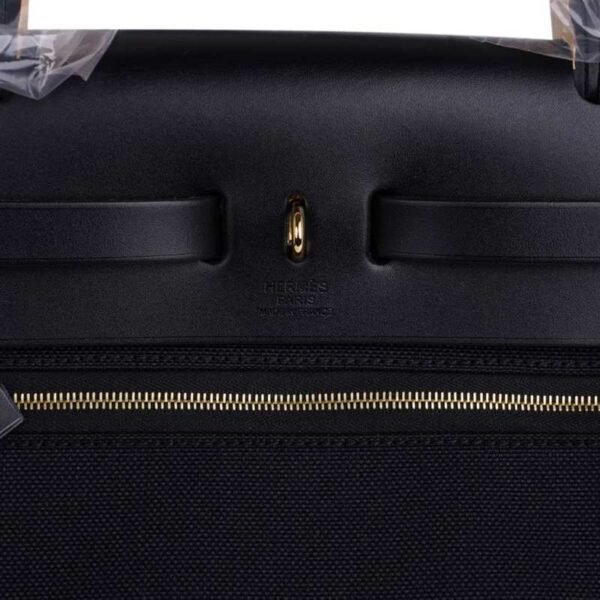 Herbag Zip Black on Black 31 Officier Canvas / Vache Hunter Leather