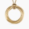 12E3F865-24EA-2B16-A625-B1B323B4C565.jpg Pave Crossover Pendant Necklace 18K Yellow Gold with Diamonds, 30mm