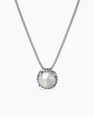 148C6721-5D76-7F82-8145-0222B791BAB4.jpg Petite Chatelaine Necklace Sterling Silver with Pearl, 10mm
