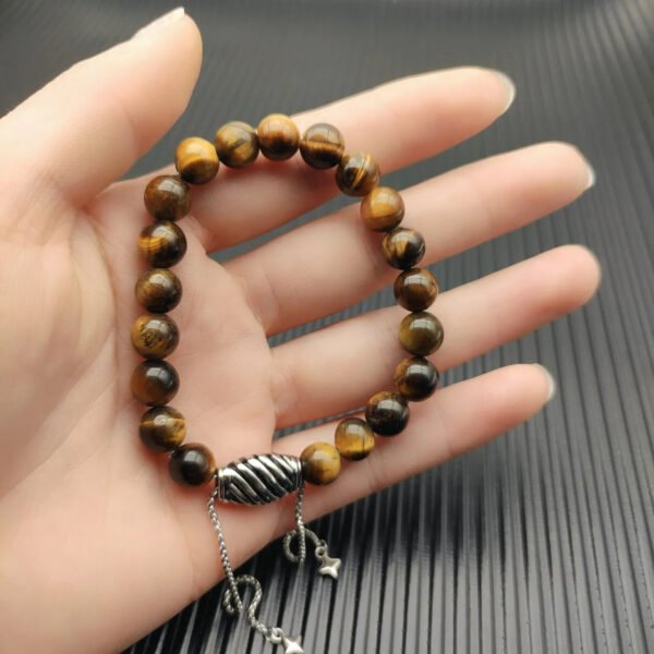 8MM Stretch Rock Crystal Bracelet