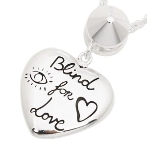 Blind for Love SV Necklace Silver Accessory Jewelry with Box
