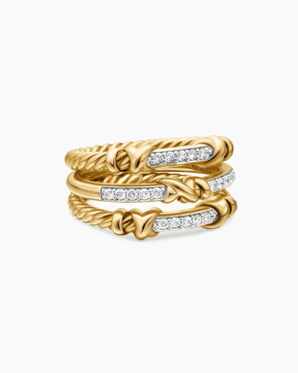 16D9BF76-F094-73FF-CDBD-D85D30118FC0.jpg Petite Helena Wrap Three Row Ring 18K Yellow Gold with Diamonds, - 6