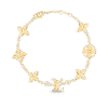 IDYLLE BLOSSOM MONOGRAM BRACELET, YELLOW GOLD AND DIAMONDS