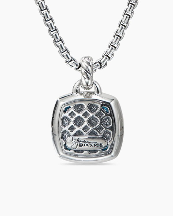 Albion&reg; Pendant Sterling Silver with Black Onyx and Diamonds, 14mm