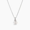 1BE7AEE7-5B2D-5F96-E47F-37FD2EBA6BEB.jpg Petite Solari Pendant Necklace 18K White Gold with Pearl and Diamonds, 11.5mm