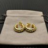 1D282D36-7F4E-4EF1-9D09-6D6D6D15DFF0.jpg Sculpted Cable Shrimp Earrings 18K Yellow Gold , 20.5mm