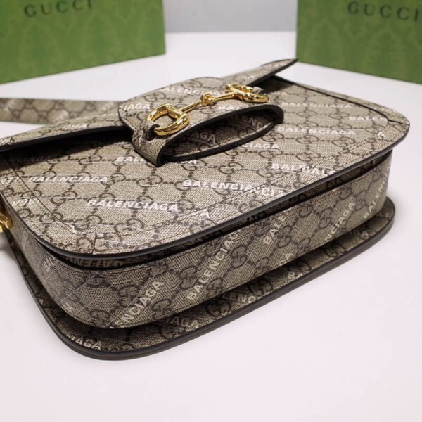 1F27B644-CFD4-7F4E-41F1-E8138787B957.jpg Gucci x Balenciaga Horsebit 1955 Small Shoulder Bag
