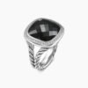 Albion&reg; Ring Sterling Silver with Black Onyx and Diamonds, 14mm - 6