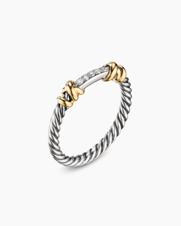 2426D3D3-188C-BB74-F0F6-687656C7E216.jpg Petite Helena Wrap Band Ring Sterling Silver with 18K Yellow Gold and Diamonds, 4mm