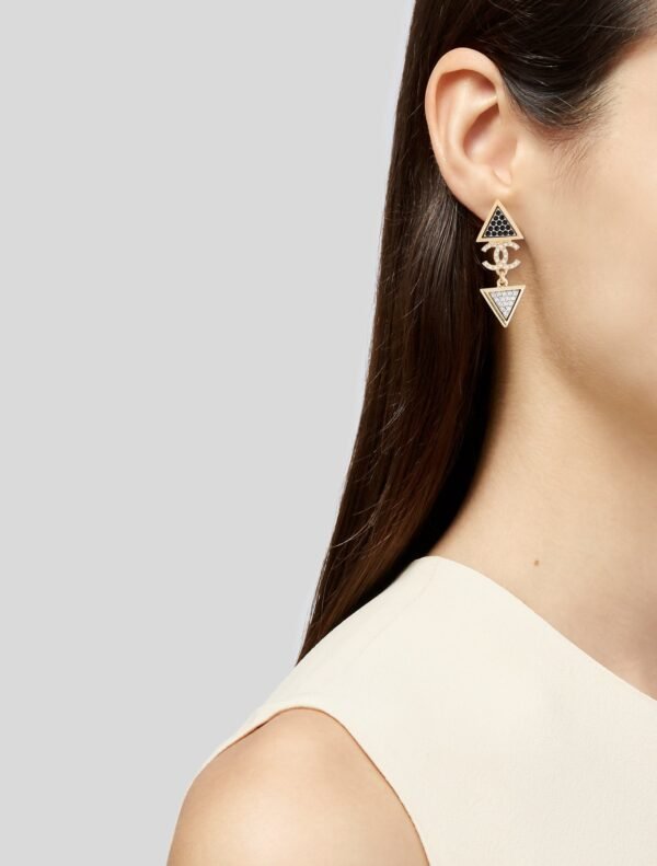 2024 Strass CC Drop Earrings