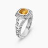 24F8E702-2514-B410-1CF1-107BF4D33850.jpg Petite Albion® Ring Sterling Silver with Citrine and Diamonds - 6