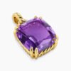 Marbella Pendant 18K Yellow Gold with Amethyst, 22mm