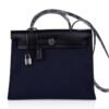 Herbag Zip Navy on Black 31 Militaire Canvas / Vache Hunter Leather