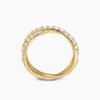 284631CF-7509-08AF-5102-27BCE0F26B4A.jpg Pavé Crossover Ring 18K Yellow Gold with Diamonds, 6mm - 6