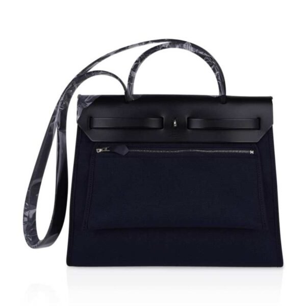 Herbag Zip Navy on Black 31 Militaire Canvas / Vache Hunter Leather