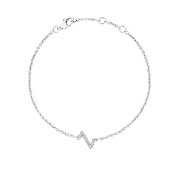 2CA73BEA-F589-D6A5-8943-90E1DB180690.png Volt Upside Down Chain Bracelet, White Gold And Diamonds