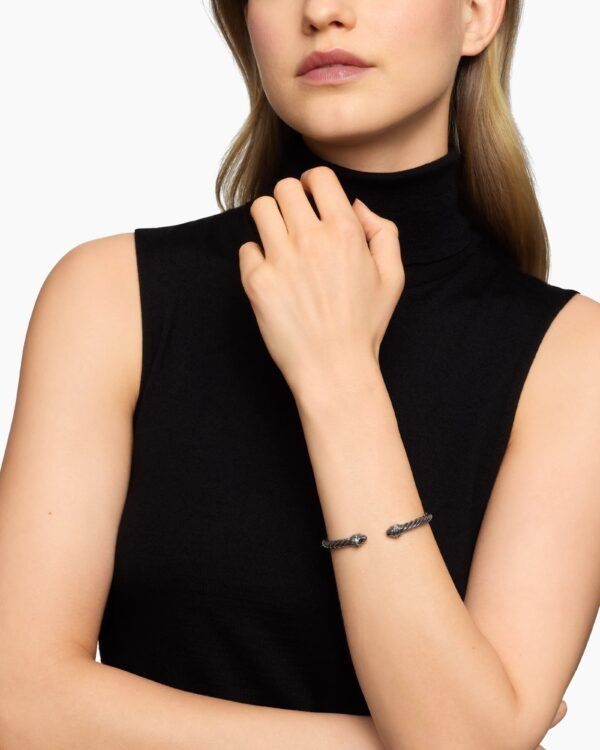 Renaissance&reg; Classic Cable Bracelet Blackened Silver, 5mm