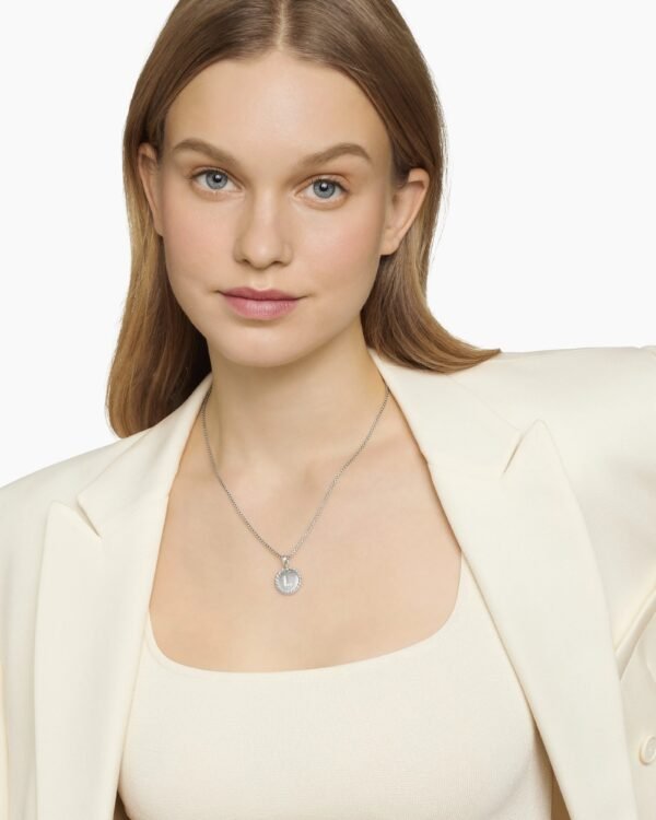 2E2461F9-4FEA-63F1-9789-C95217EF8F15.jpg Initial Charm Necklace Sterling Silver with Diamond L