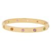 Multi Gem Love Bracelet in 18k Yellow Gold