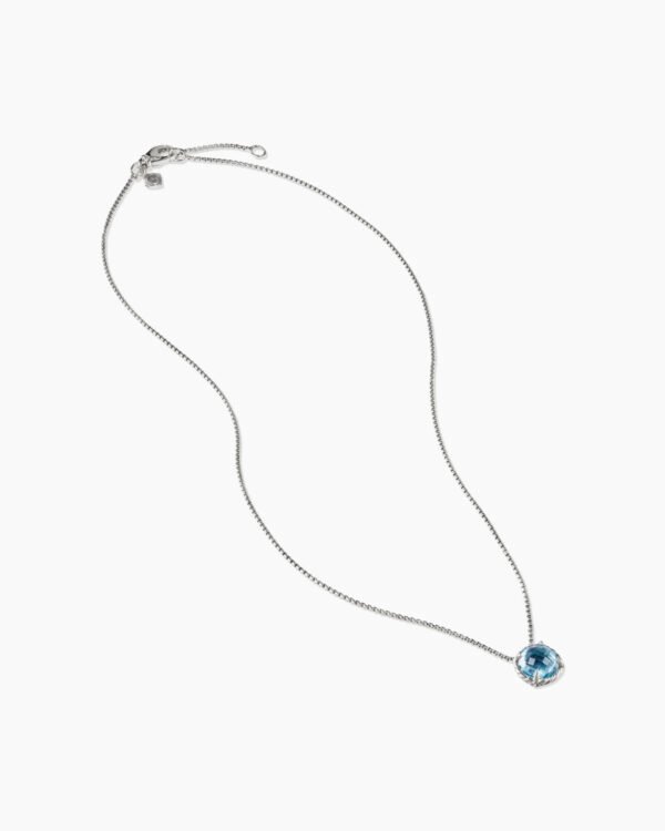 2E690D43-7A26-11DF-5E62-937E81D304E2.jpg Petite Chatelaine Necklace Sterling Silver with Blue Topaz, 10mm