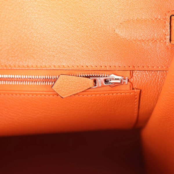 2ED77B61-F786-E173-1485-877F39B0DB40.jpg Birkin 25 Orange Togo Palladium Hardware