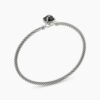 2F6C6E0B-28F1-E550-A5DE-5E17332F0722.jpg Petite Chatelaine Bracelet Sterling Silver with Black Onyx, 3mm - 17cm