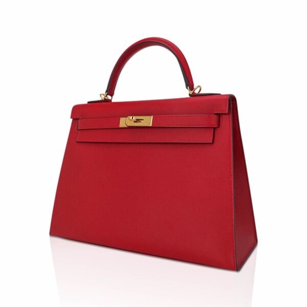 2FA62856-9366-DB8D-03A8-92EB1FAB5EE4.jpg Kelly 28 Sellier Bag Rouge Casaque Epsom Leather with Gold Hardware
