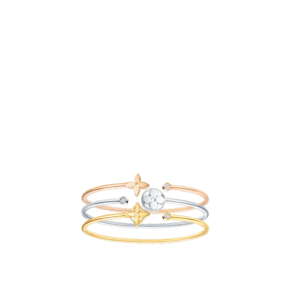 Idylle Blossom Twist Bracelet, Pink Gold And Diamonds