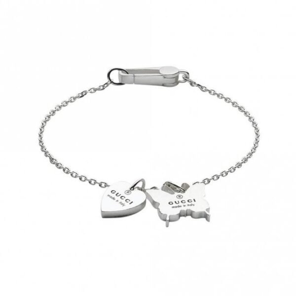 37C255BB-9FD8-44BB-CE51-3C4A8F42DEF6.jpg Metallic Heart & Butterfly Charm Bracelet