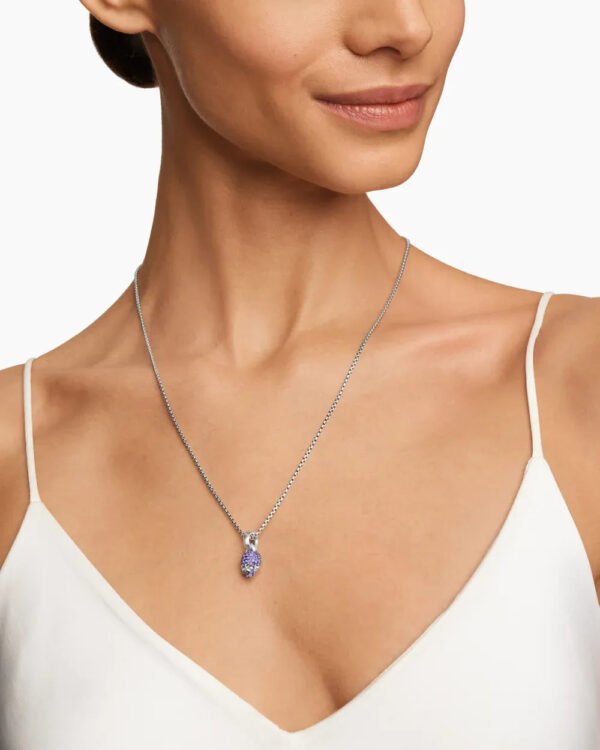 37EB56D2-60D7-F7F7-4CAF-A1388B929C26.jpg Skull Amulet Full Pavé Purple Sapphires and 18K White Gold, 14mm