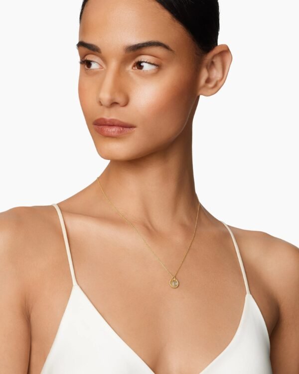 3809EC5E-64F8-4330-67C2-21E4CBD3F5EF.jpg Initial Charm Necklace 18K Yellow Gold with Diamond D