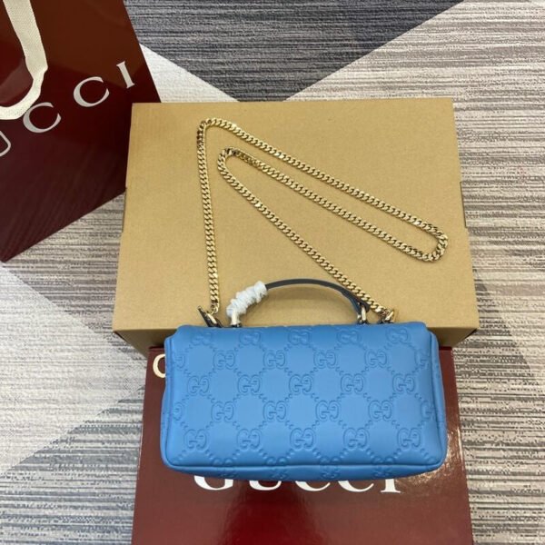 Gucci Milano Mini Puffy GG Embossed Leather