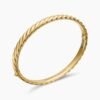 3B63ABAF-184B-0C64-F704-DF4CCEDC1FAC.jpg Sculpted Cable Bangle Bracelet 18K Yellow Gold, 6.2mm