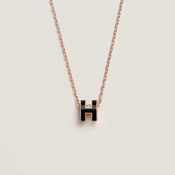 Mini Pop H pendant - Orange Soie