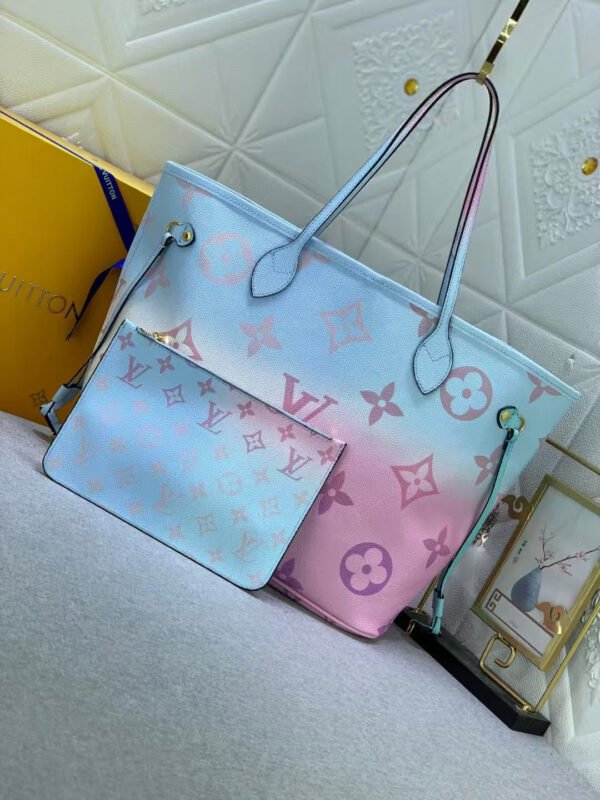 Louis Vuitton Neverfull PM Sunrise Pastel in Coated Canvas with-tone